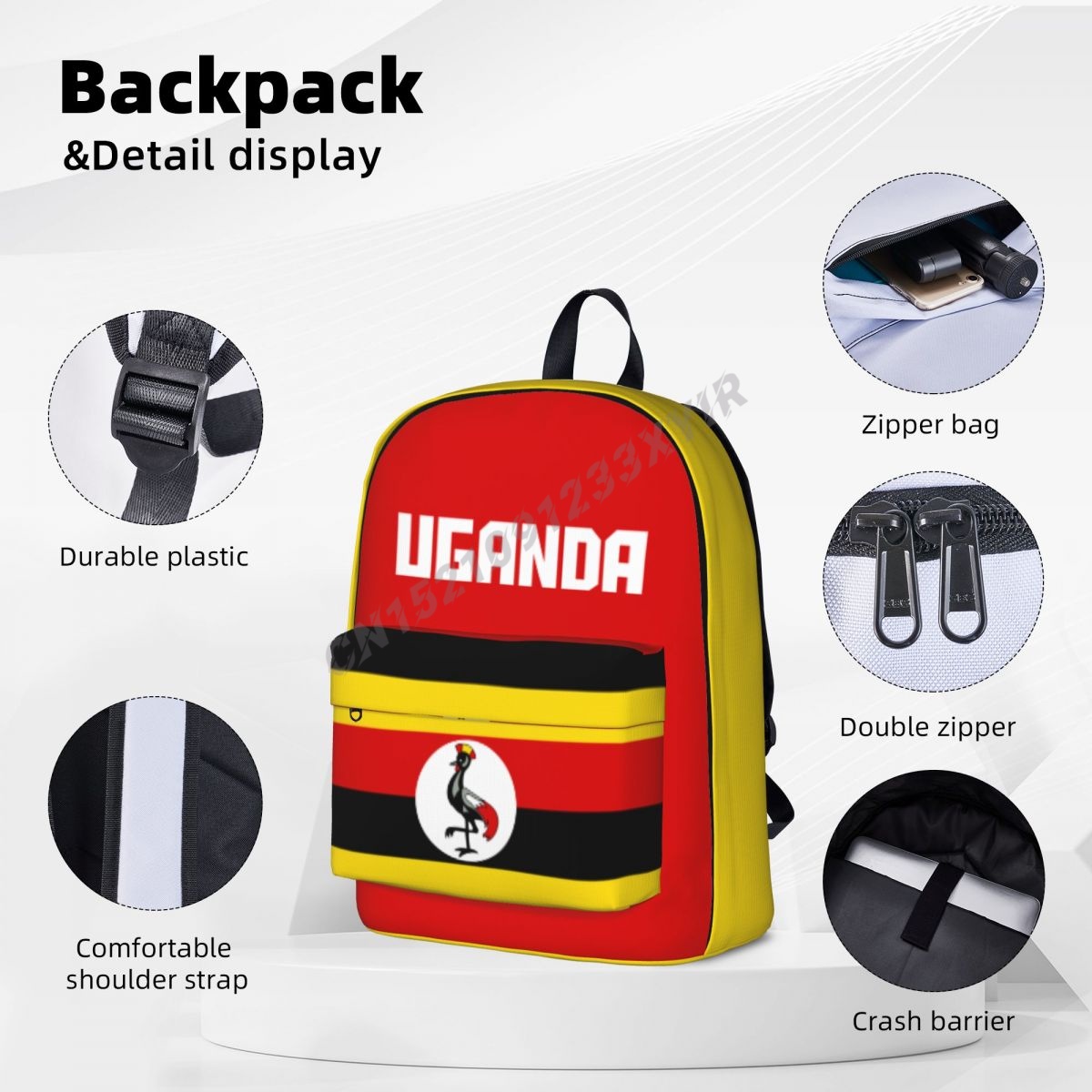 Unisex Rucksack Uganda Flagge  – Phone Cases Uganda Bewertung und Preis